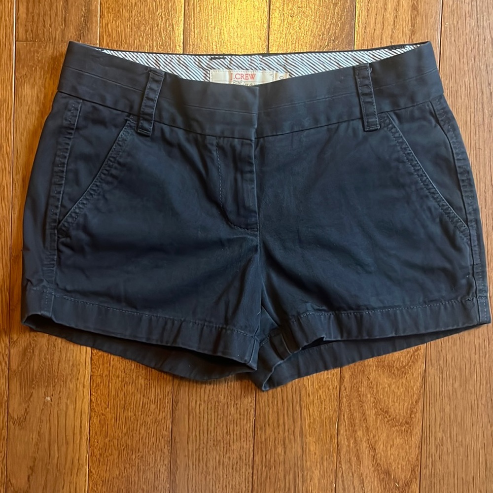 J. Crew Navy cotton shorts size 00